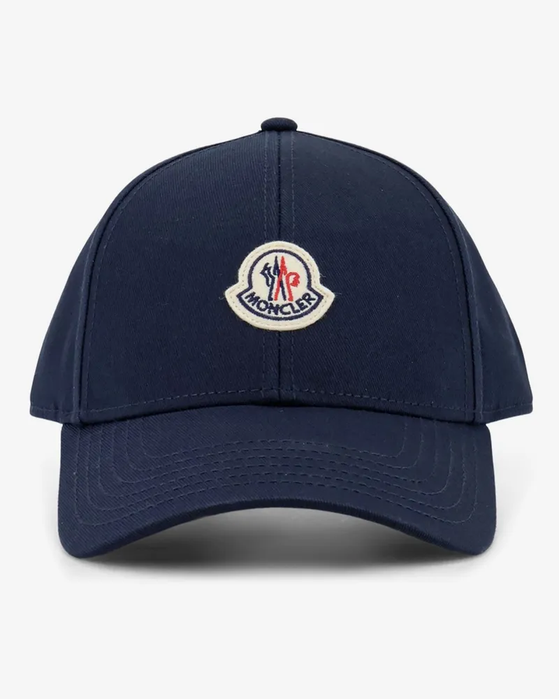 Moncler Cotton baseball hat -  - gender_Man Blue