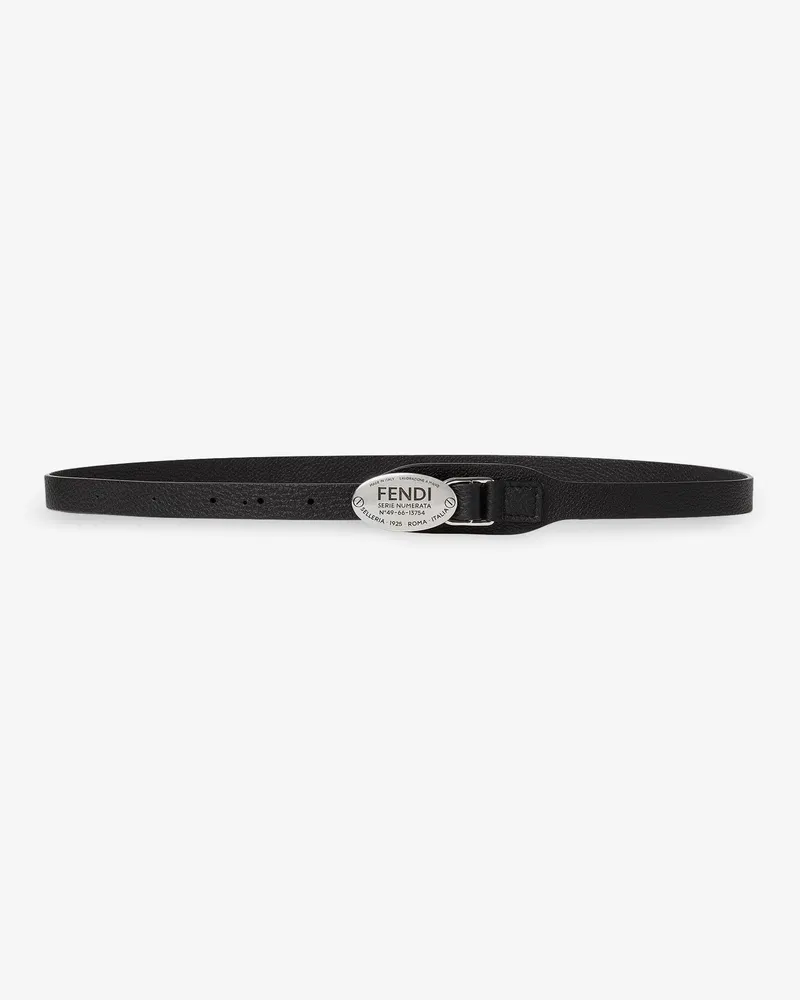 Fendi Selleria lather belt -  - gender_Man Black