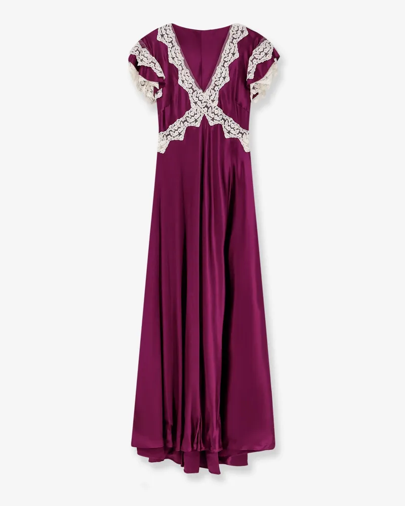 Alberta Ferretti Viscose long dress -  - gender_Woman Purple
