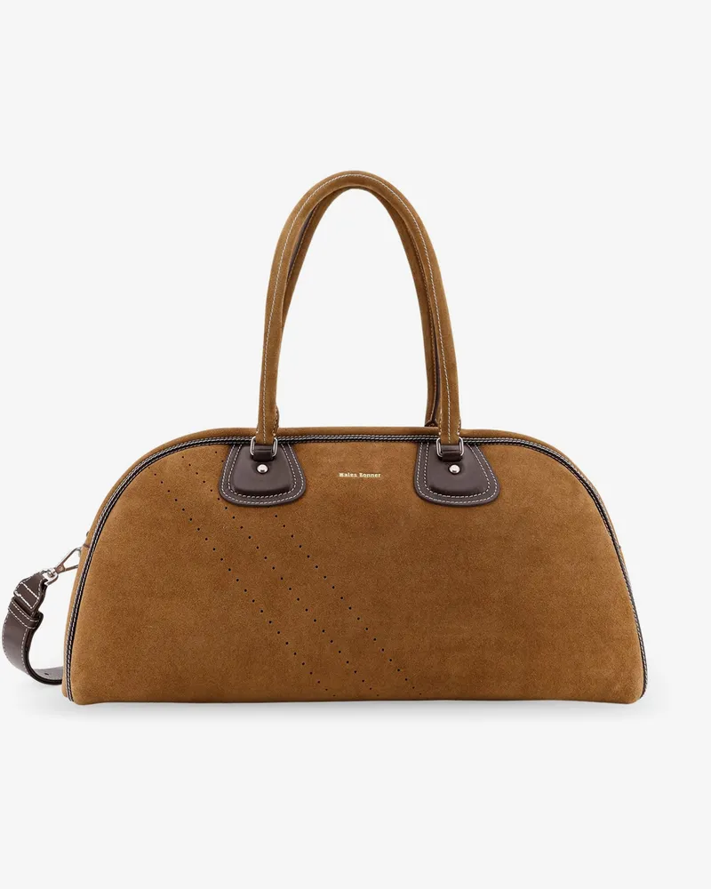adidas Suede travel bag with leather details -  - gender_Man Brown