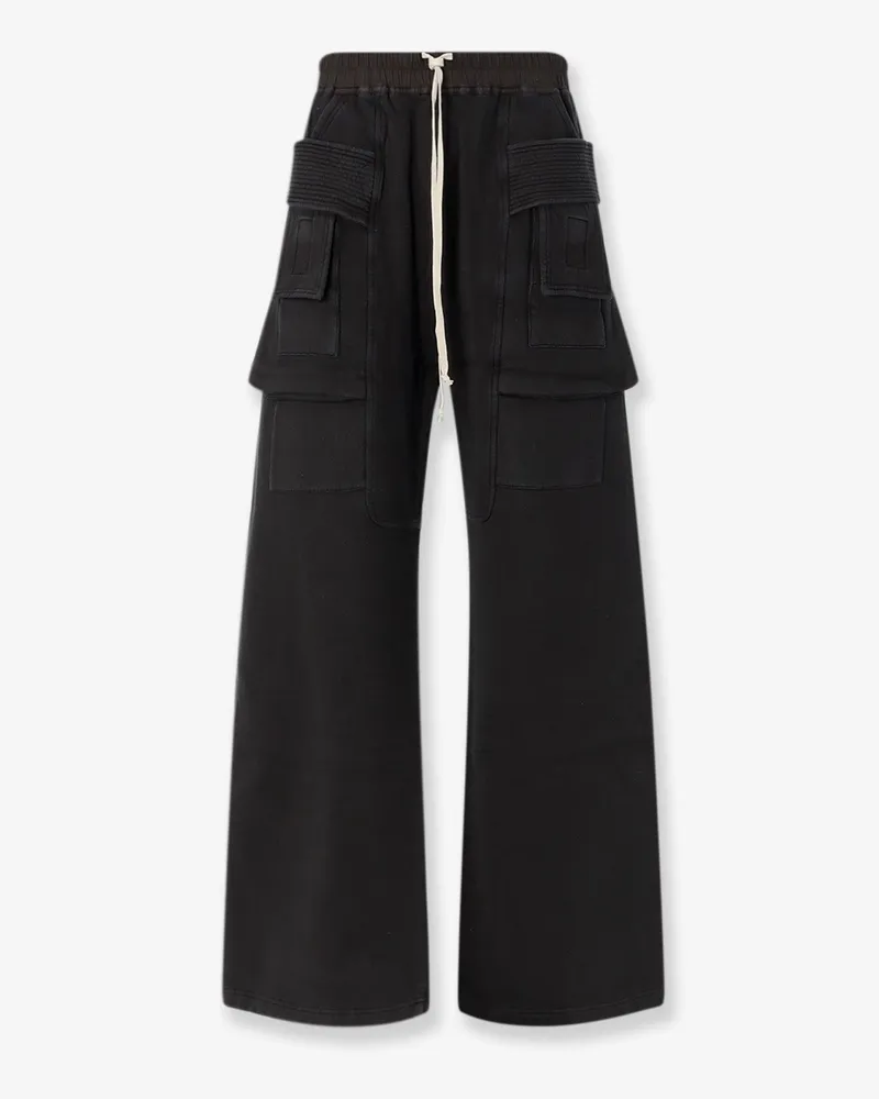 DRKSHDW by Rick Owens Cotton cargo trousers -  - gender_Man Black