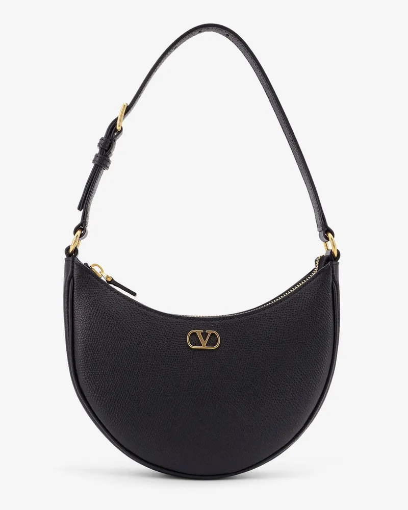 Valentino Garavani Vlogo Signature leather shoulder bag -  - gender_Woman Black