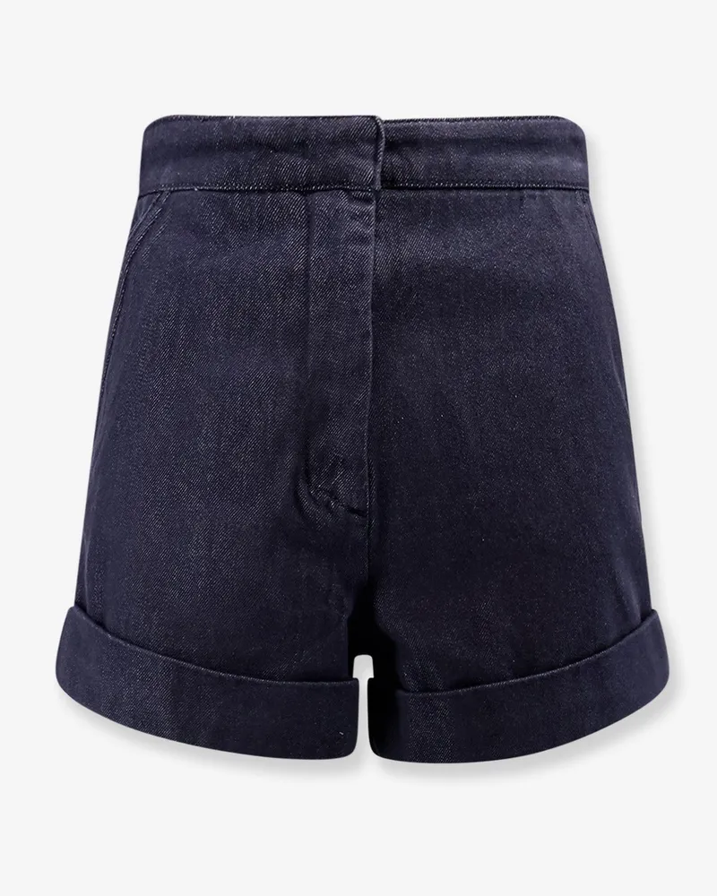 Max Mara Blue denim bermuda shorts -  - gender_Woman Blue