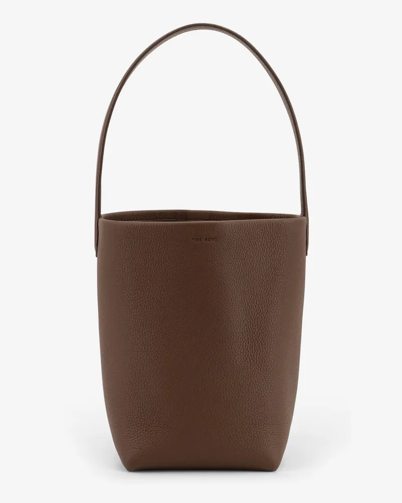 The Row Small N/S Park Tote hammered leather bucket bag -  - gender_Woman Brown