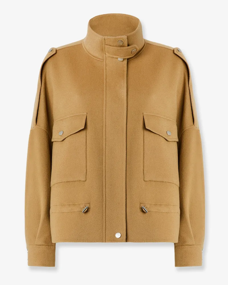 Pinko Crostino Caban cloth peacoat -  - gender_Woman Brown