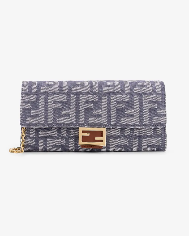 Fendi Continental With Chain Baguette wallet -  - gender_Woman Blue