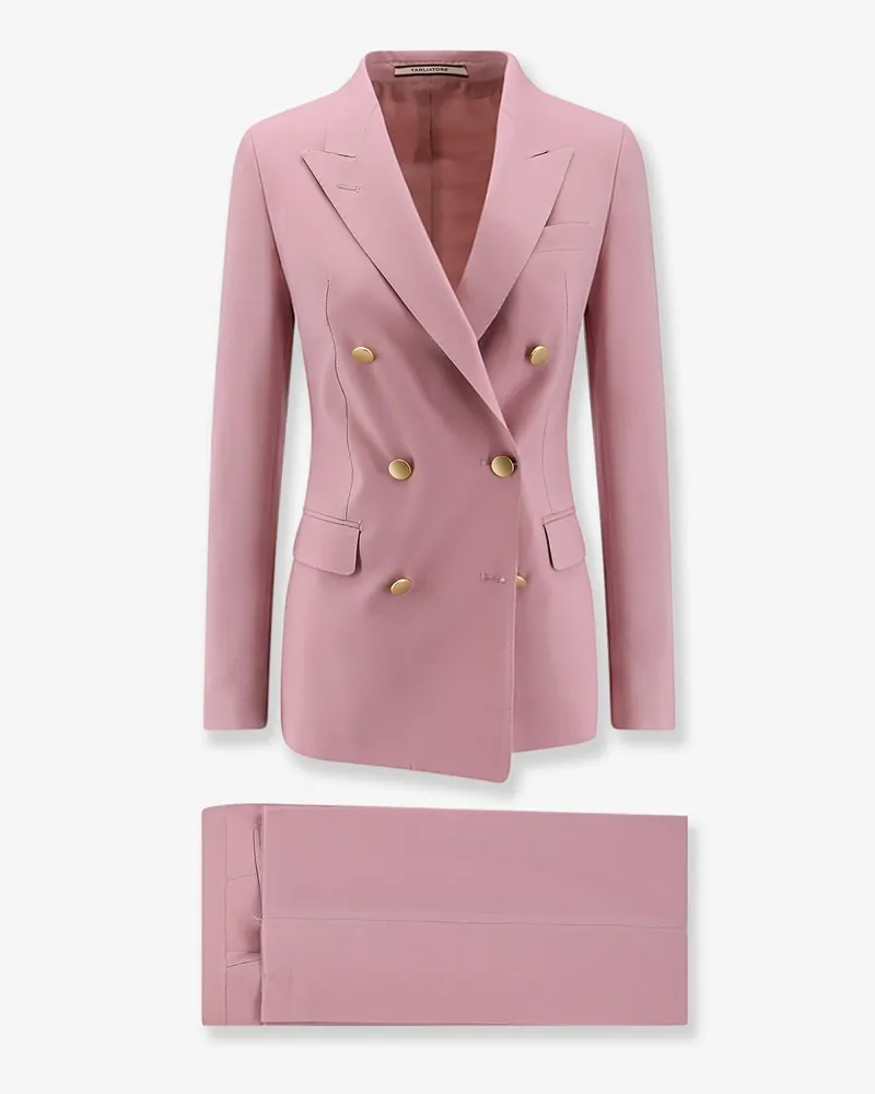 Tagliatore Parigi stretch virgin wool suits -  - gender_Woman Pink