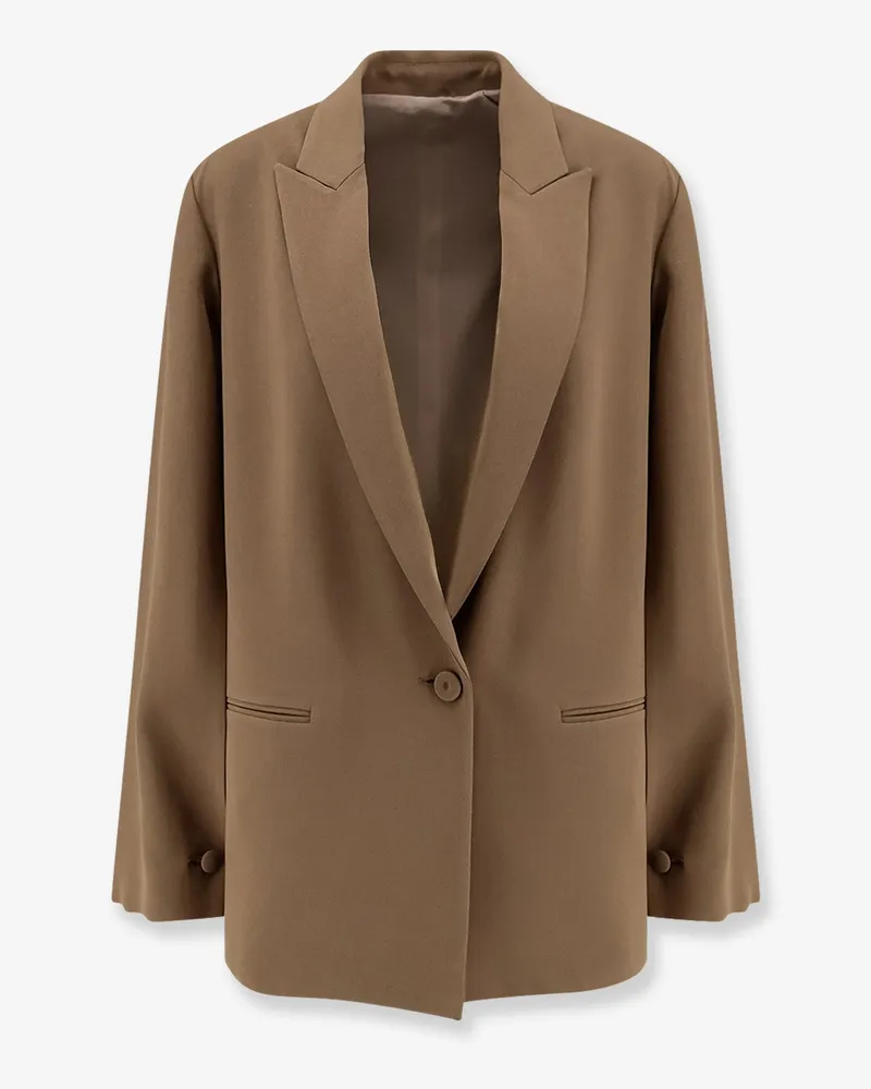 Alberta Ferretti Cady blazer with cut out sleeves -  - gender_Woman Brown