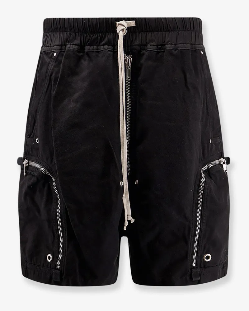 DRKSHDW by Rick Owens Denim cargo Bermuda shorts -  - gender_Man Black