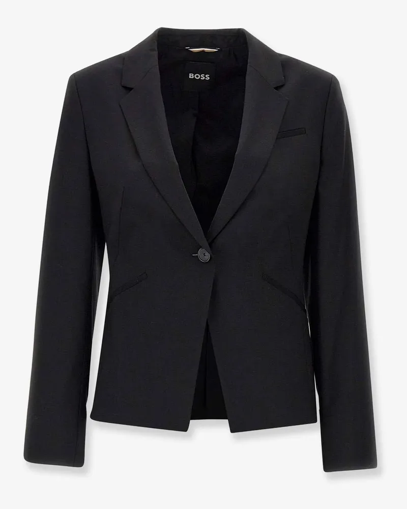 HUGO BOSS Jia9 virgin wool blazer -  - gender_Woman Black