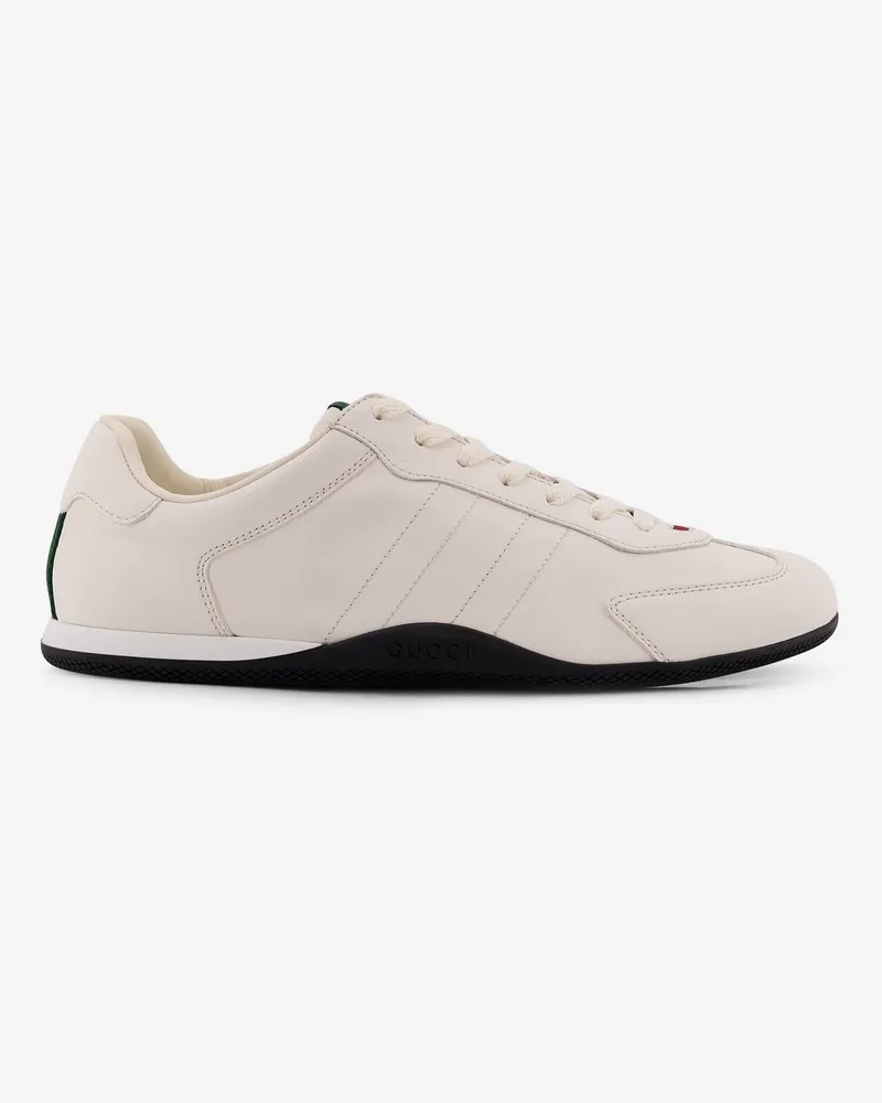Gucci Shift leather sneakers - GUCCI - gender_Man White
