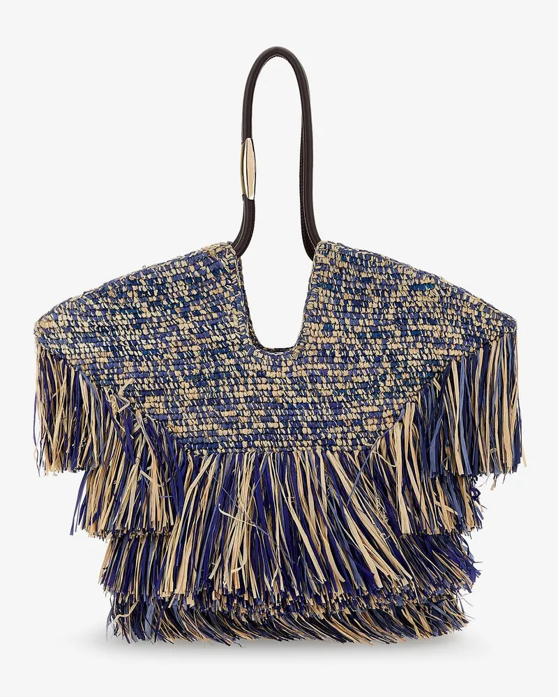 Zimmermann Goldentime raffia shoulder bag -  - gender_Woman Blue