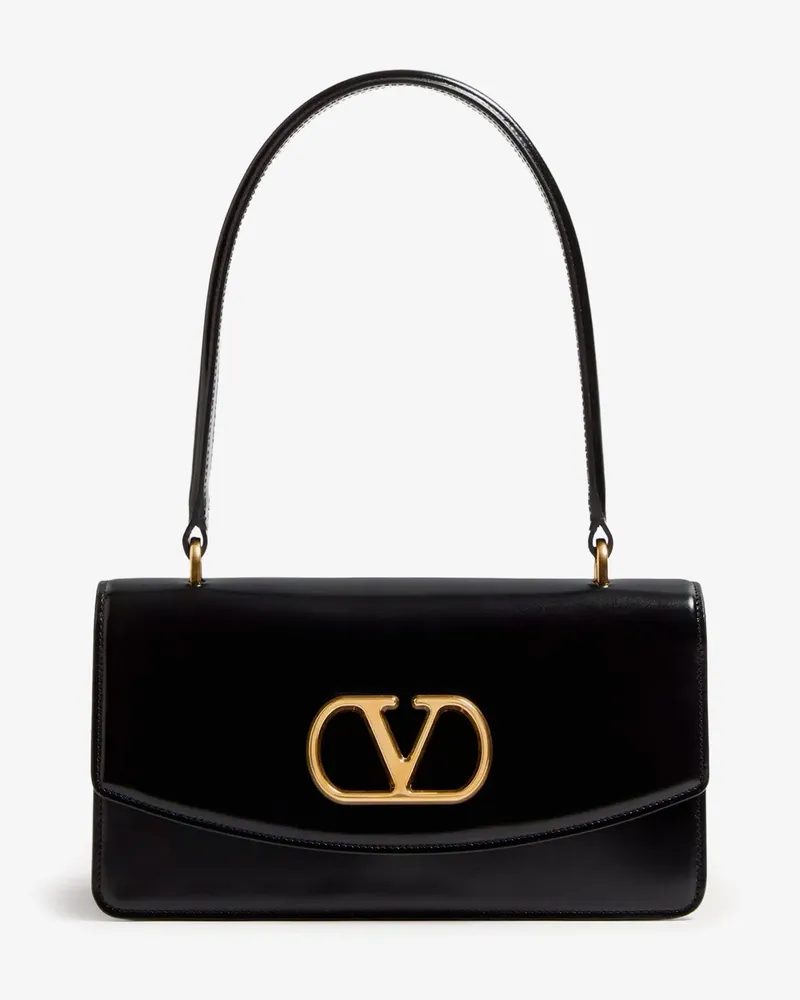 Valentino Garavani Vlogo leather shoulder bag -  - gender_Woman Black