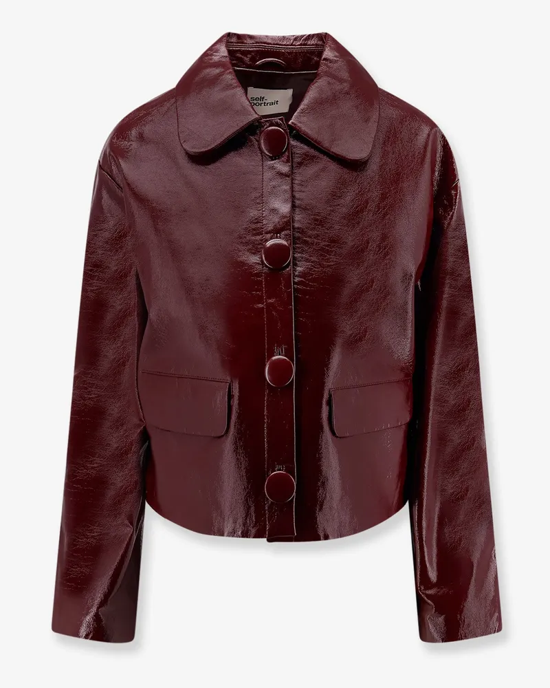 Self-Portrait Leather jacket -  - gender_Woman Red