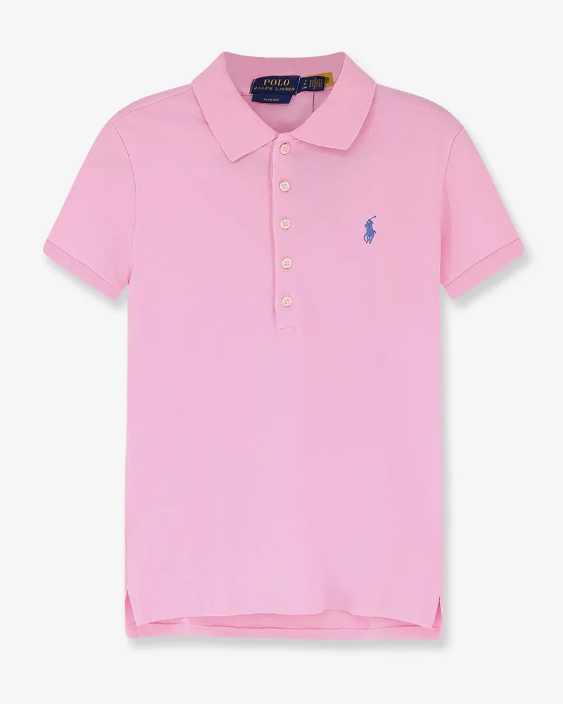 Ralph Lauren Cotton blend polo with embroidered logo -  - gender_Woman Pink