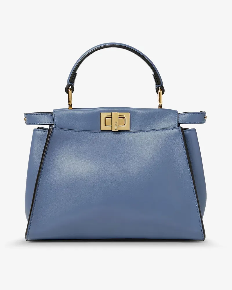 Fendi Peekaboo Mini Leather Handbag -  - gender_Woman Blue