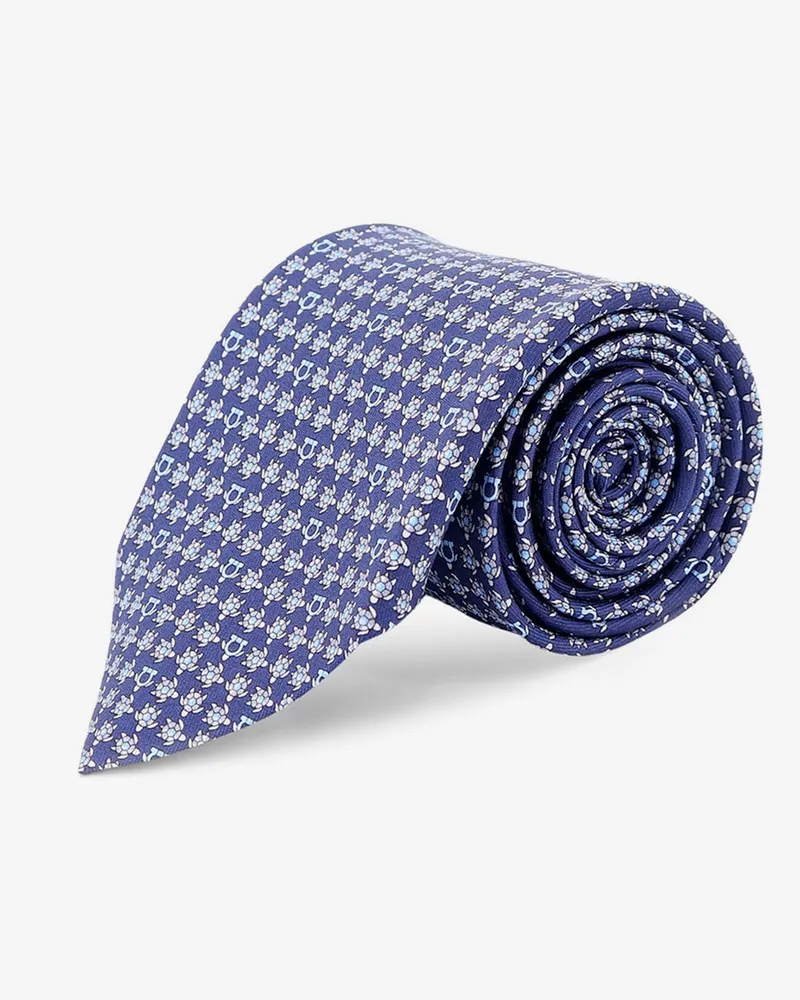 Ferragamo Silk Tie -  - gender_Man Blue