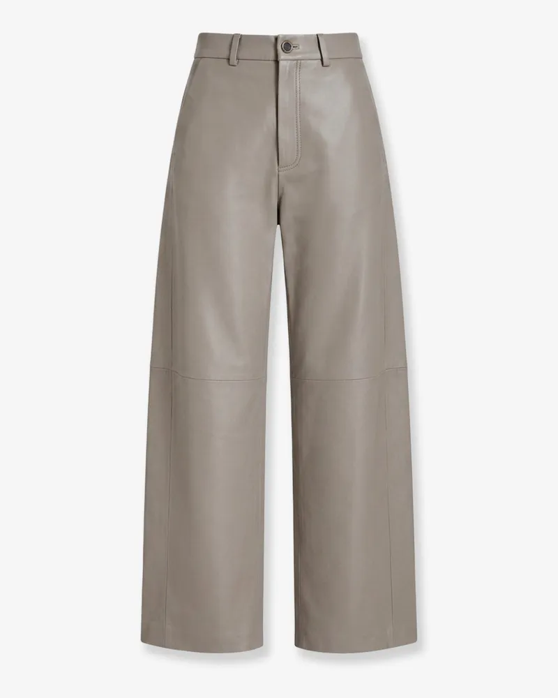 ALYSI Leather trousers -  - gender_Woman Grey