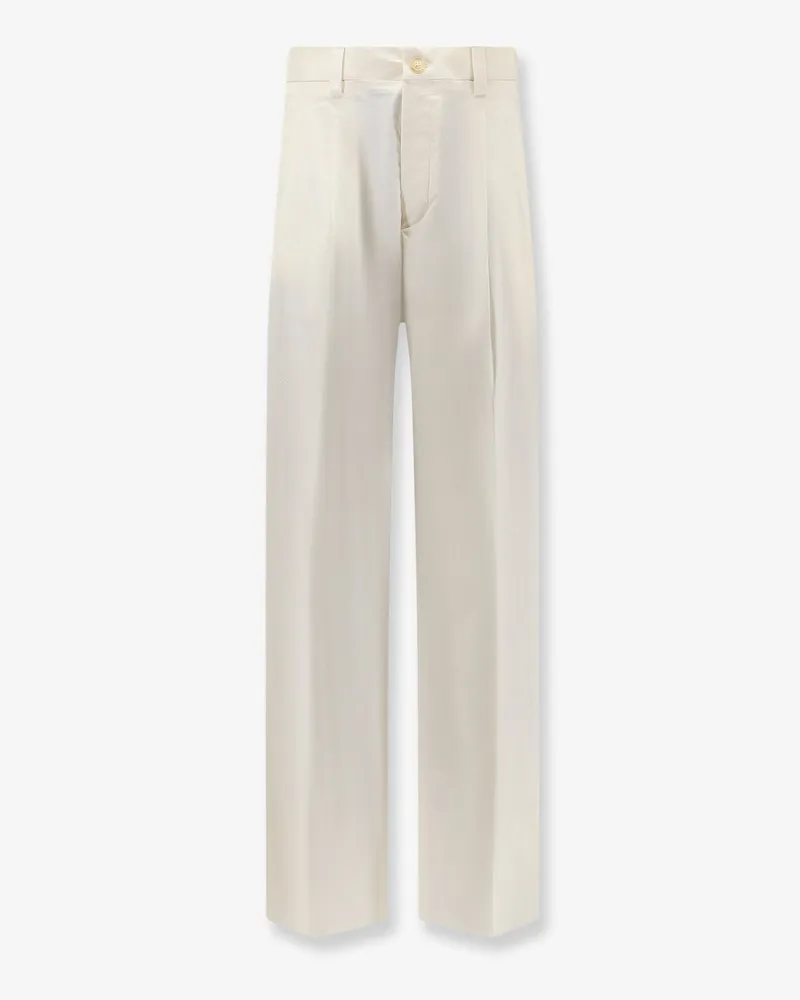 Laneus Stretch cotton trousers -  - gender_Man White