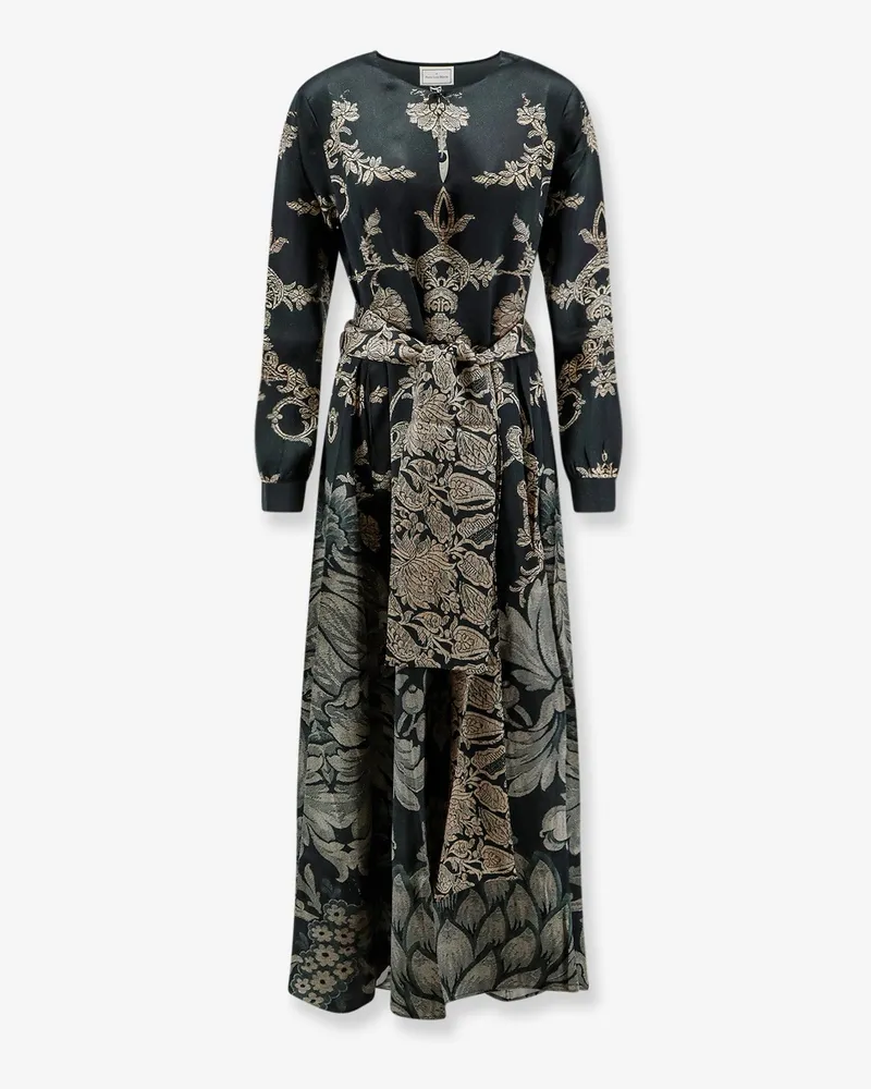 Pierre-Louis Mascia Mutkas printed silk long dress -  - gender_Woman Black