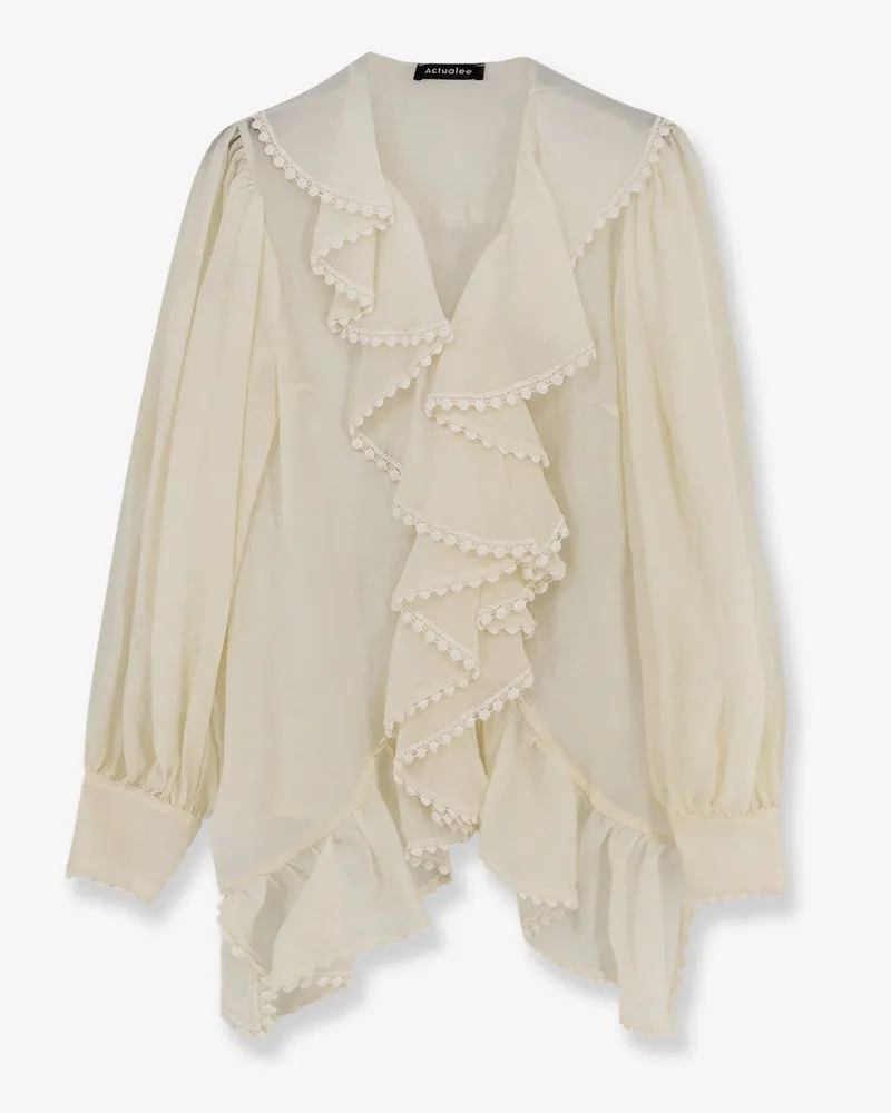ACTUALEE Shirt with rouches -  - gender_Woman Beige