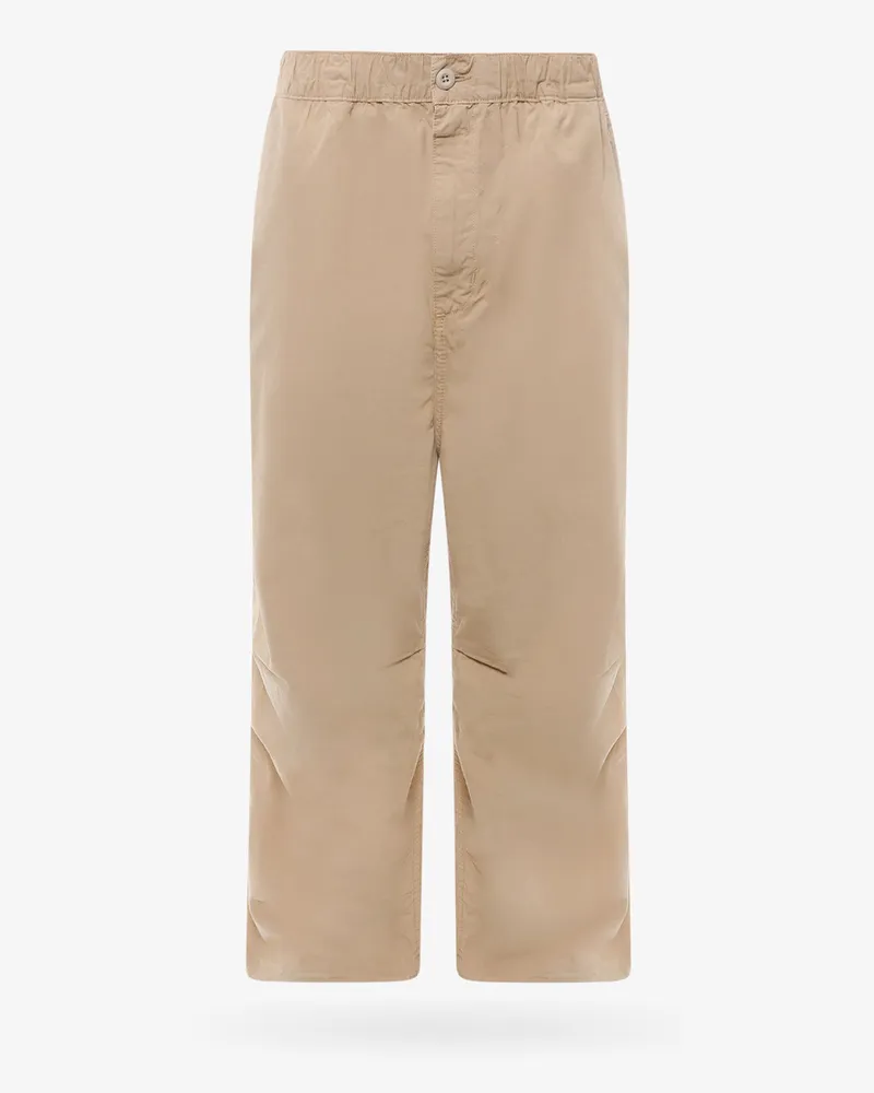 Carhartt WIP Cotton trouser with logo patch -  - gender_Man Beige