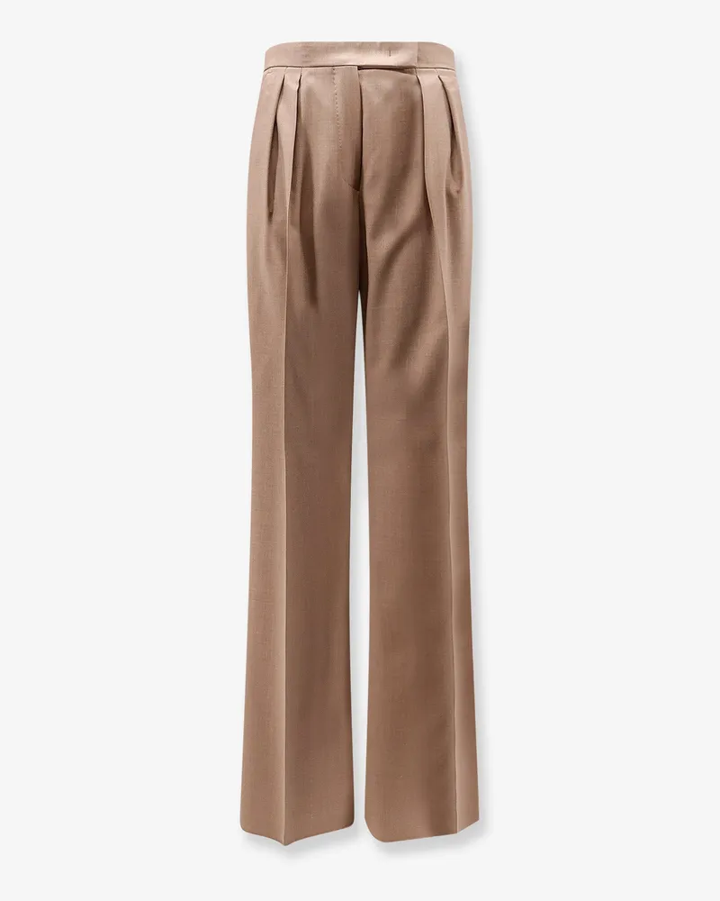 Max Mara Mxmzimino virgin wool trousers -  - gender_Woman Brown