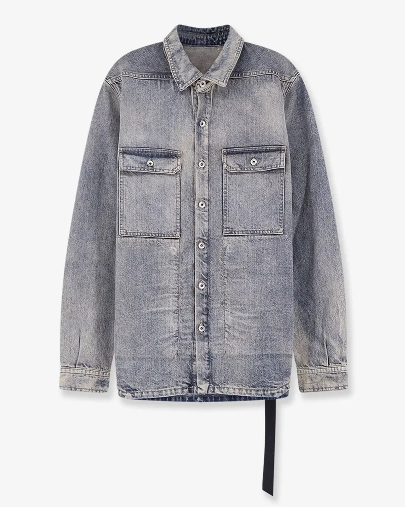 DRKSHDW by Rick Owens Cotton shirt -  - gender_Man Blue