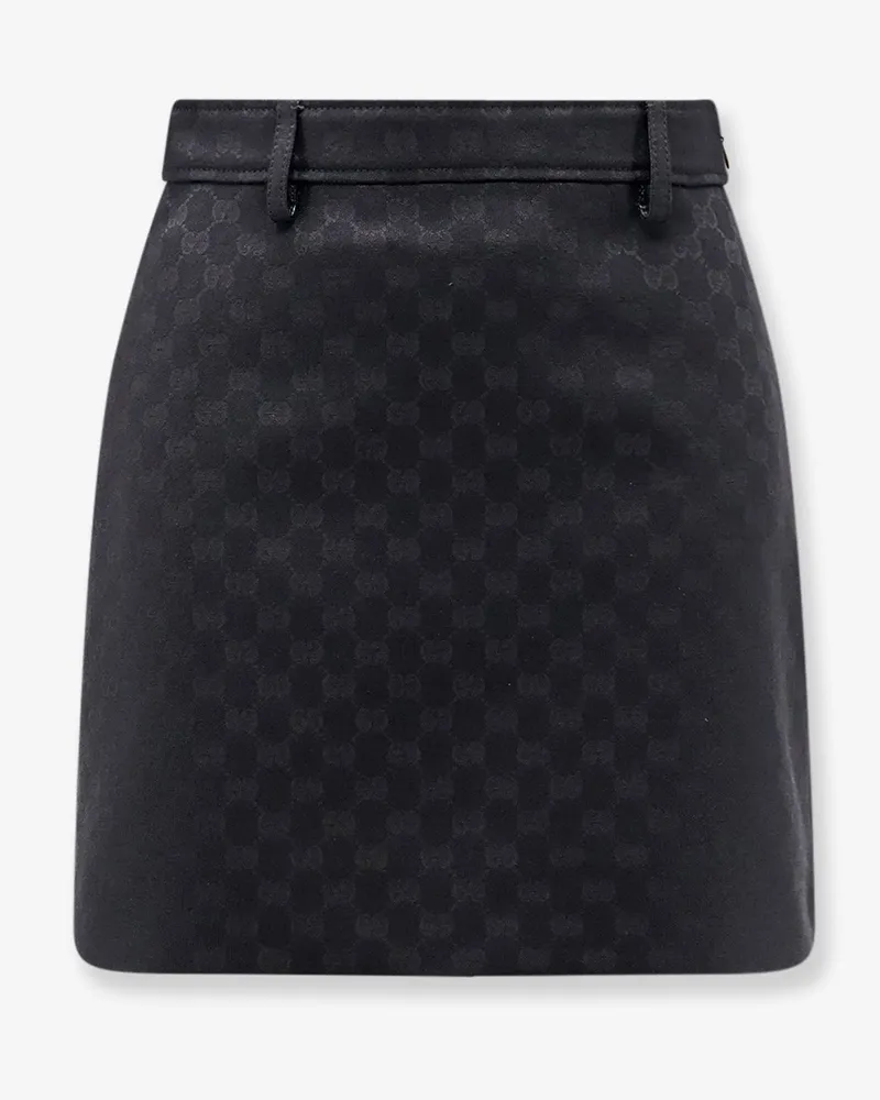 Gucci Primavera GG cotton blend Mini Skirt - GUCCI - gender_Woman Black