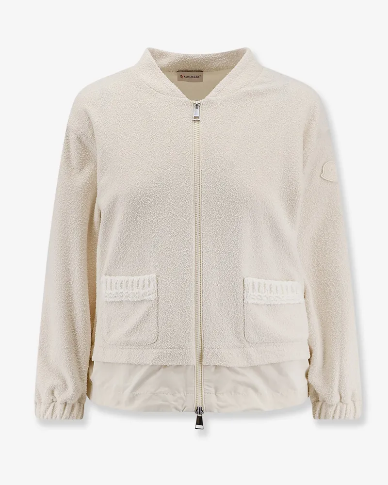 Moncler Bouclé nylon jacket -  - gender_Woman Beige