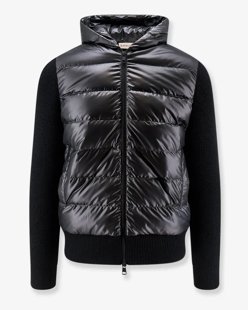 Moncler Down Jacket with virgin wool inserts -  - gender_Man Black