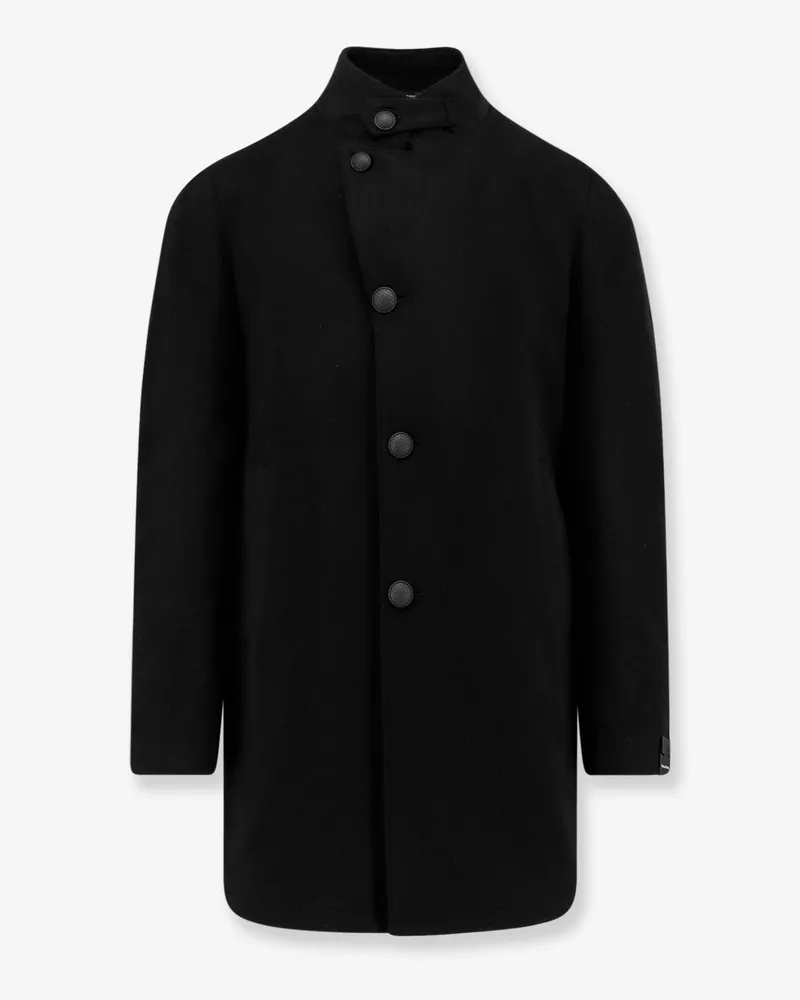 Tagliatore Virgin wool and cashmere coat -  - gender_Man Black