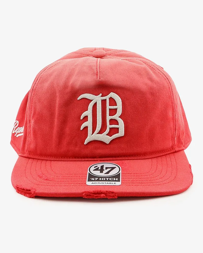 REPRESENT Cotton cap with embroidered logo on the front -  - gender_Man Red