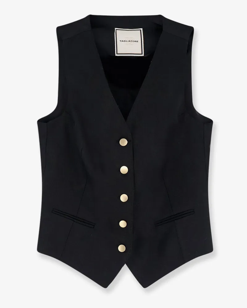 Tagliatore Linen vest -  - gender_Woman Black