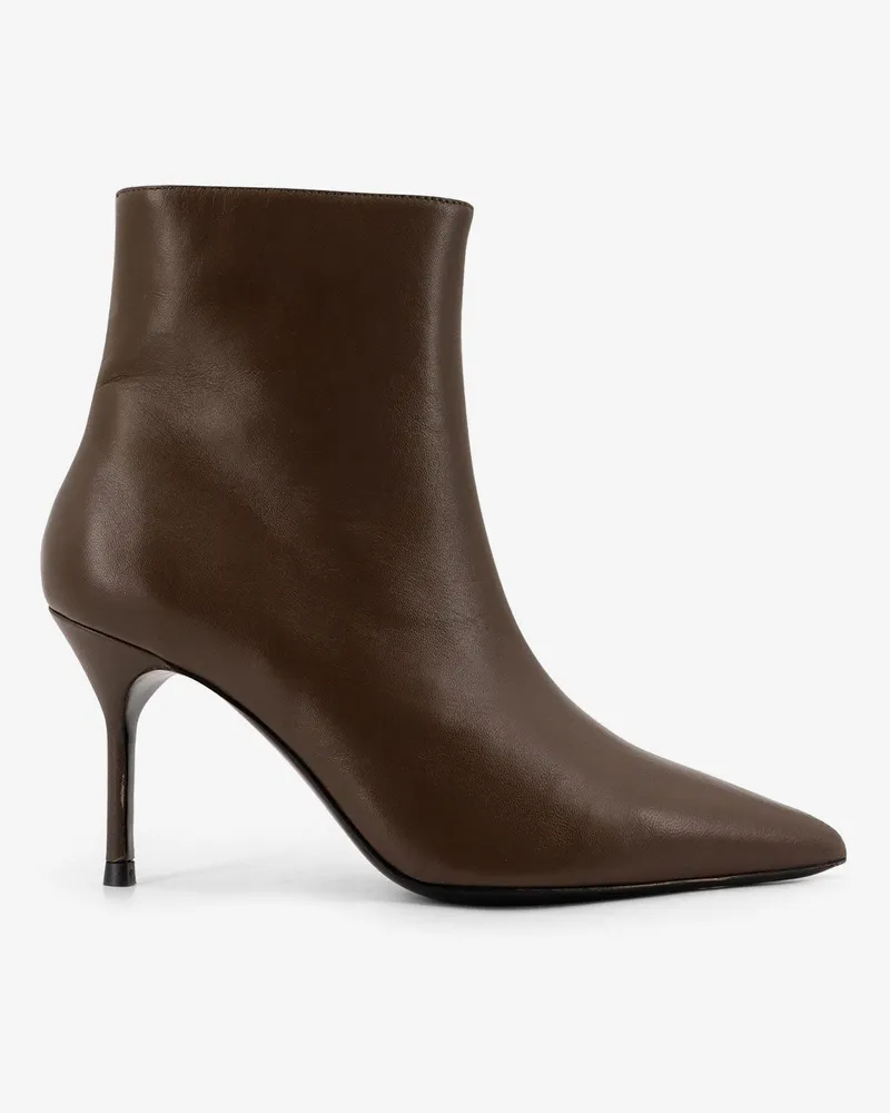STAUD Sebastian leather boots -  - gender_Woman Brown