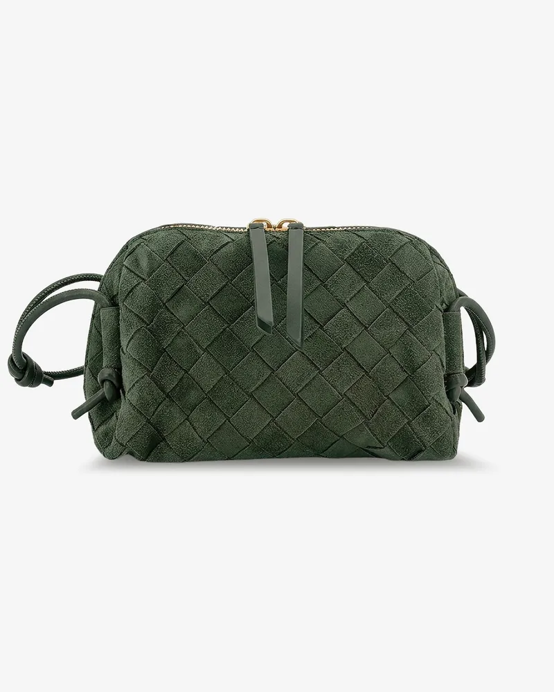 Bottega Veneta Concert Pochette suede crossbody bag -  - gender_Woman Green