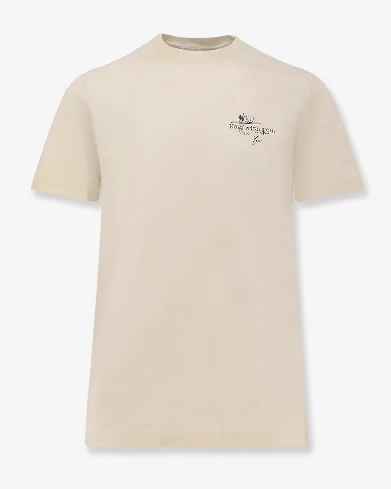 Golden Goose Regular cotton t-shirt -  - gender_Man Beige