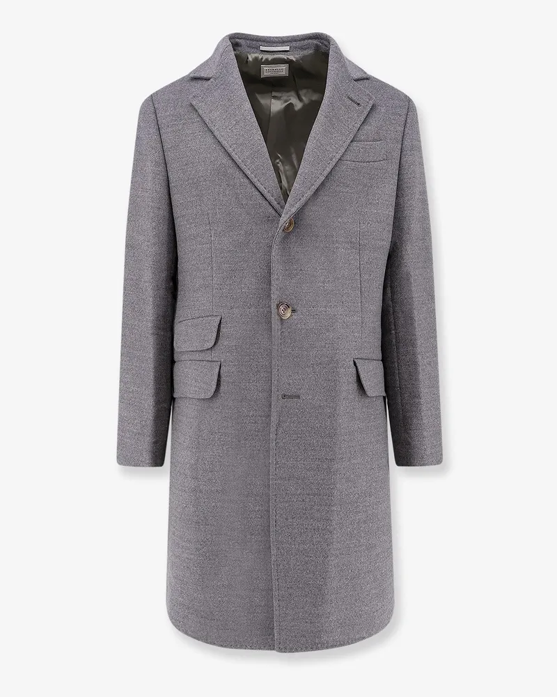 Brunello Cucinelli Wool coat -  - gender_Man Grey