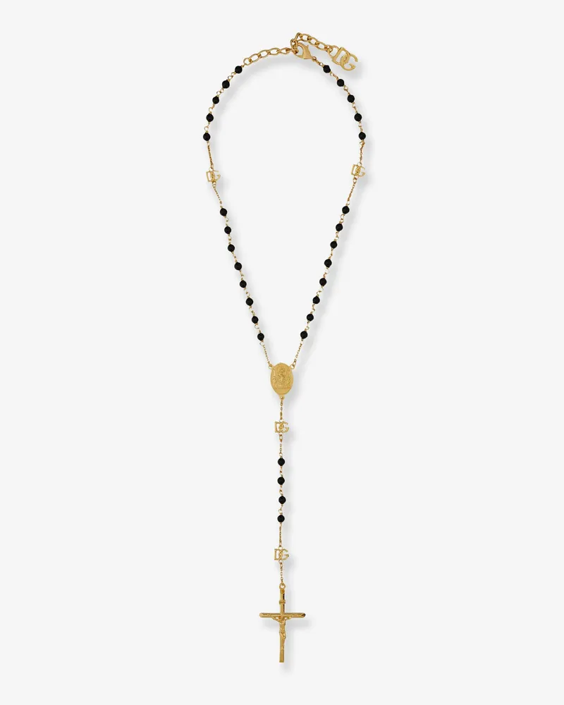 Dolce & Gabbana Rosario necklace with beads -  - gender_Woman Gold