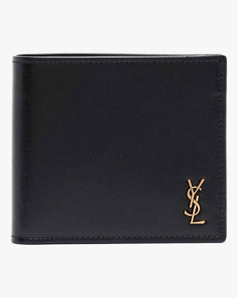 Saint Laurent Leather wallet -  - gender_Man Black