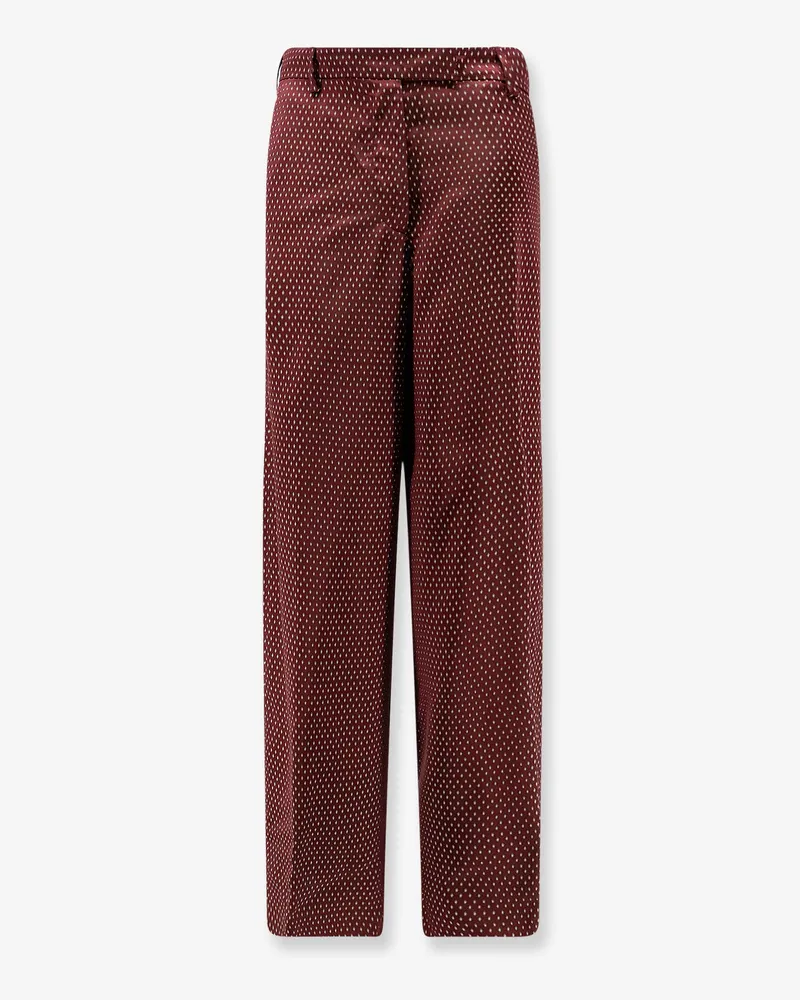 Dries van Noten Penn viscose trousers -  - gender_Woman Red