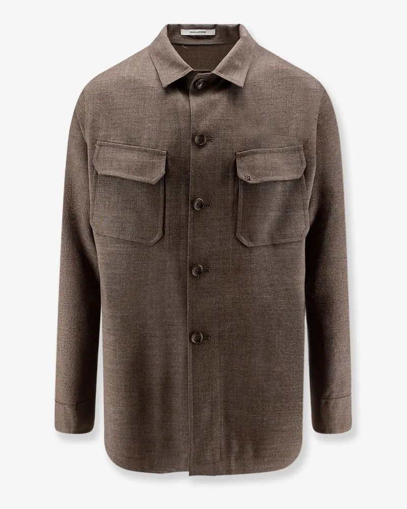 Tagliatore Calvin virgin wool shirt/jacket -  - gender_Man Brown