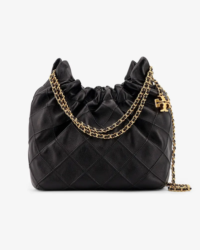 Tory Burch Fleming Mini Hobo leather handbag -  - gender_Woman Black