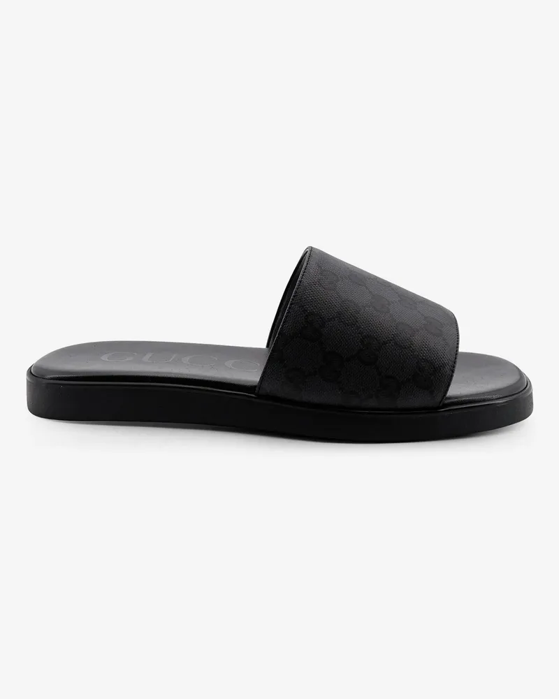 Gucci Denim sandals with GG motif -  - gender_Man Black