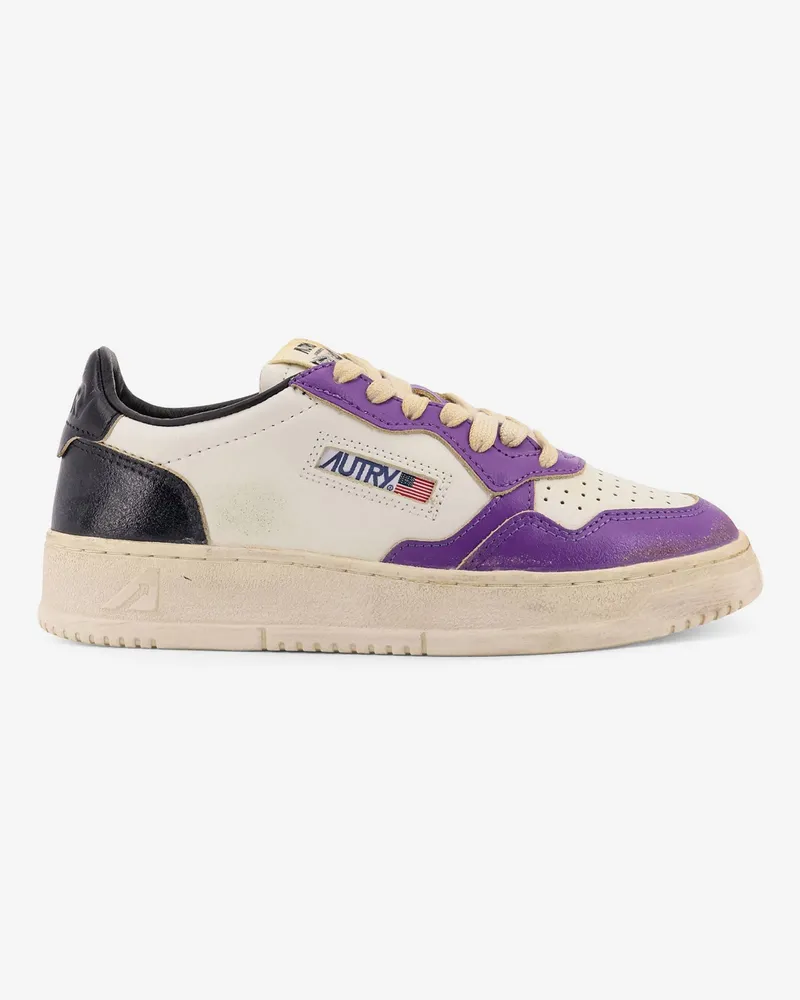AUTRY Super Vintage low-top leather sneakers -  - gender_Woman Purple