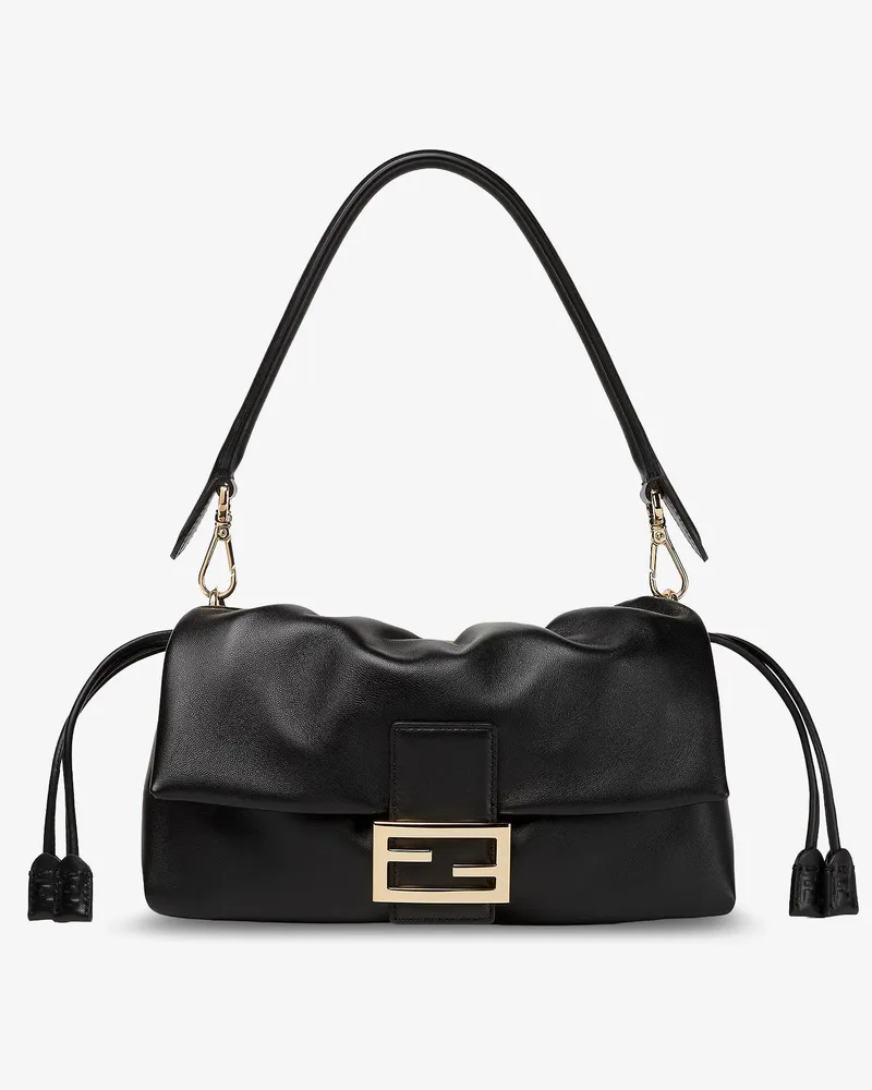 Fendi Baguette Soft Medium leather shoulder bag -  - gender_Woman Black