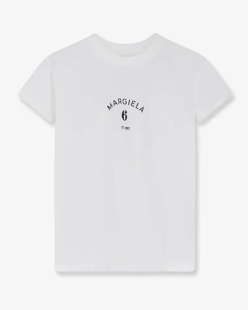 Maison Margiela Cotton t-shirt with Logo print -  - gender_Woman White