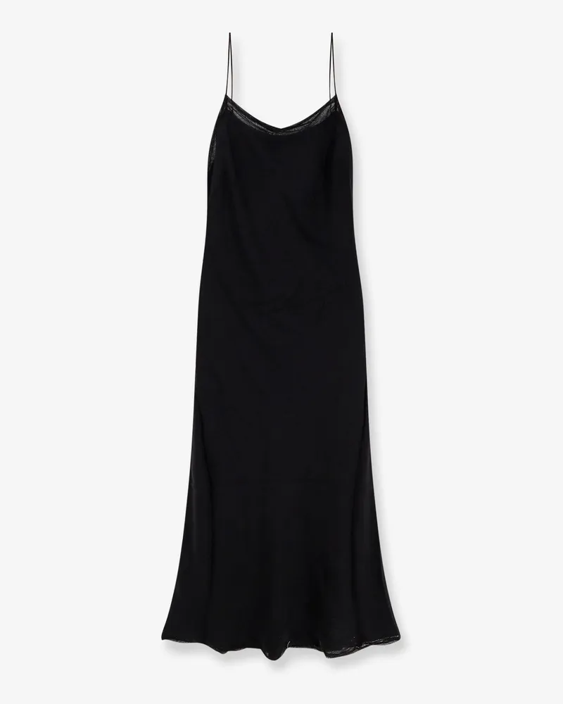 Totême Long silk dress -  - gender_Woman Black