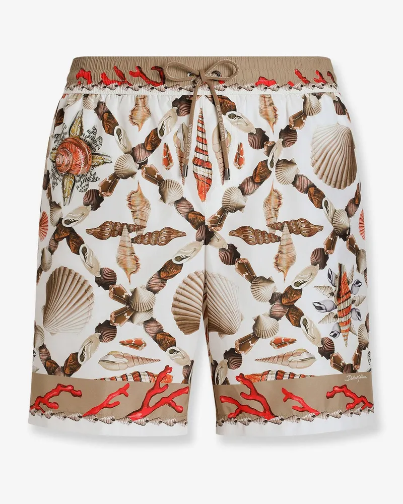 Dolce & Gabbana Swim Trunks with pochette -  - gender_Man White