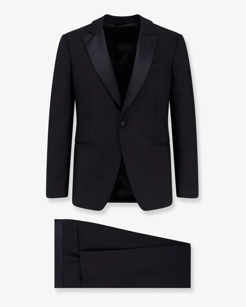 LARDINI Soiree stretch pure virgin wool tuxedo -  - gender_Man Black